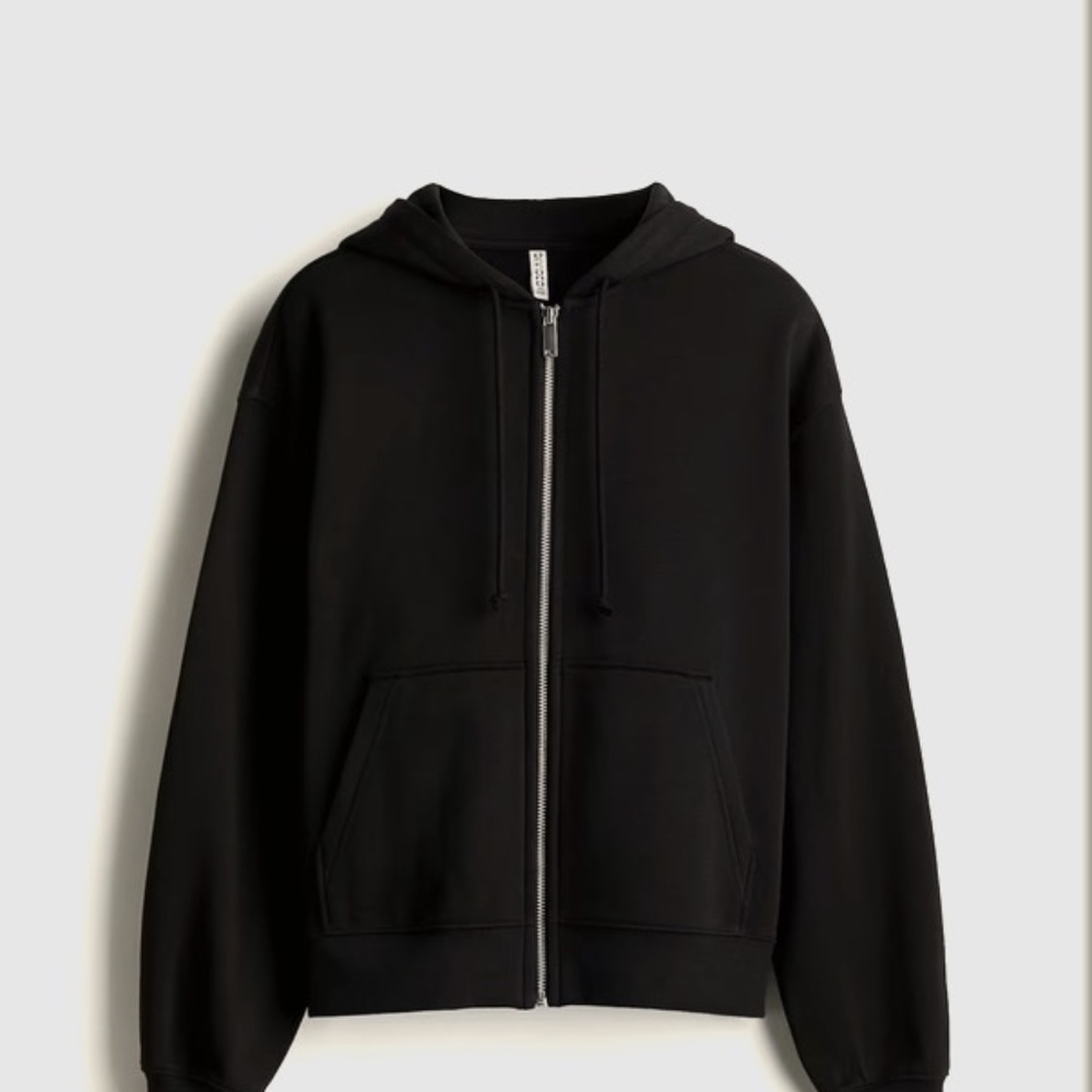 H&M Kids Black Hooded Jacket Size XS